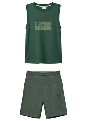 Carinhoso - Conjunto Keep Moving Forward Verde Escuro - CARINHOSO