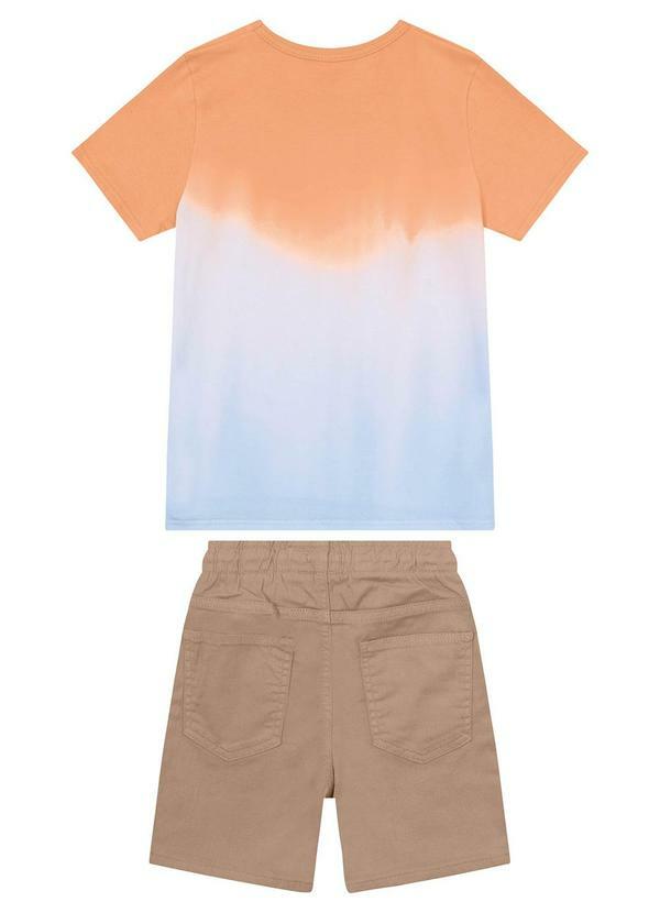 Carinhoso - Conjunto Laranja Comfort Tie Dye Menino 2