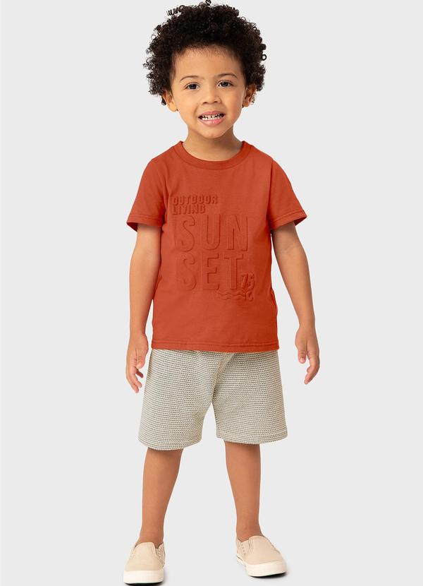 Carinhoso - Conjunto Laranja Sunset Comfort Menino