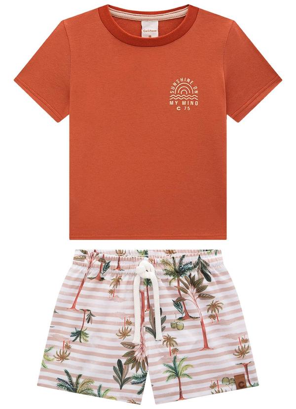 Carinhoso - Conjunto Laranja Sunshine On My Mind Menino