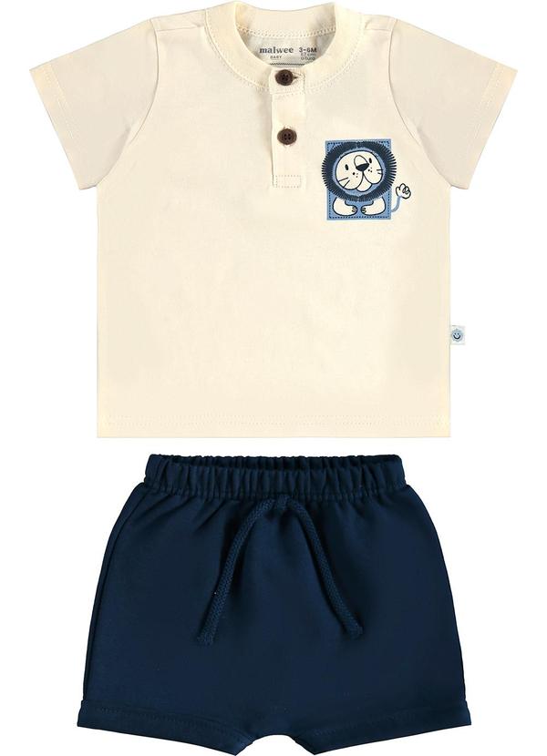 Malwee Kids - Conjunto Leãozinho em Moletom Off White 2
