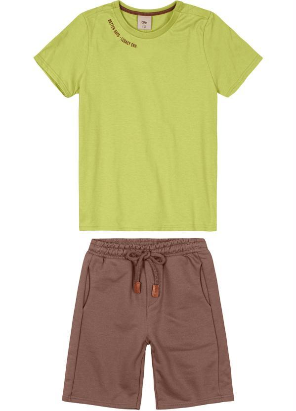 Carinhoso - Conjunto Legacy Menino em Moletom Verde