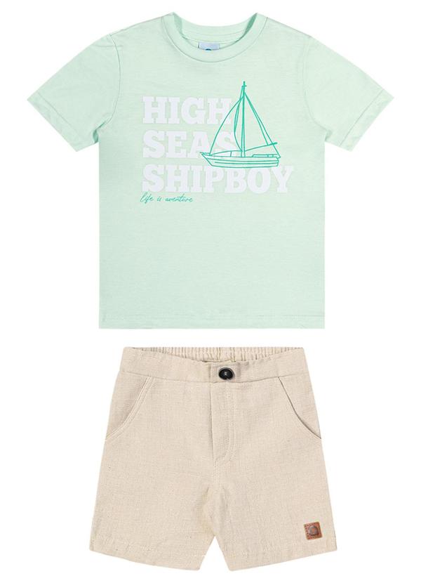 Alenice - Conjunto Letterings e Barco Menino Verde