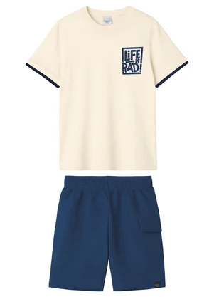 Malwee Kids - Conjunto Life Is Rad Moletinho Off White - MALWEE KIDS