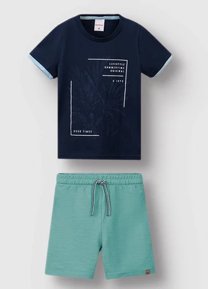 Carinhoso - Conjunto Lifestyle Summertime Good Time Azul - CARINHOSO