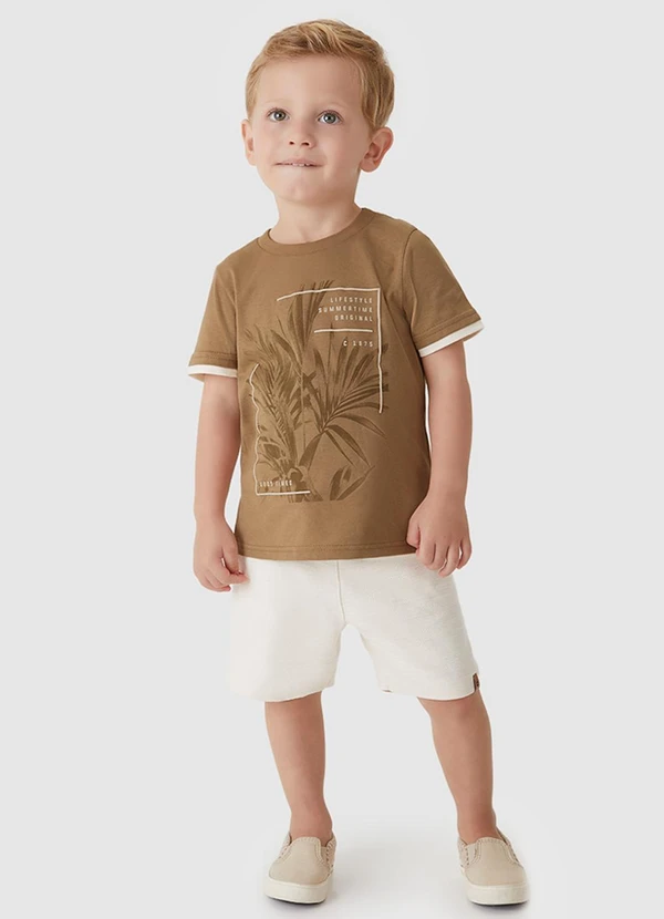 Carinhoso - Conjunto Lifestyle, Summertime, Good Time Cáqui 1