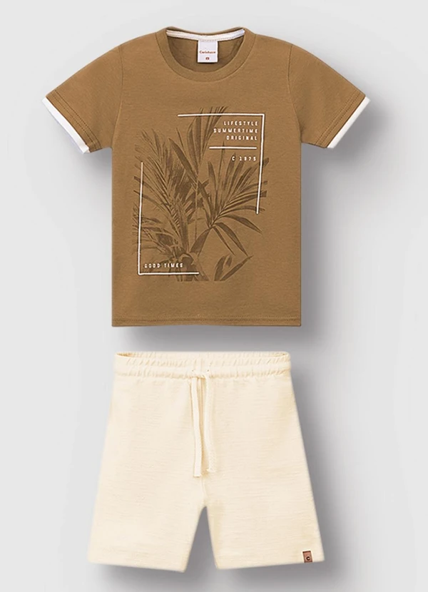 Carinhoso - Conjunto Lifestyle, Summertime, Good Time Cáqui 2