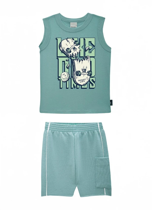 Malwee Kids - Conjunto Like Old Times em Moletinho Vere Pastel