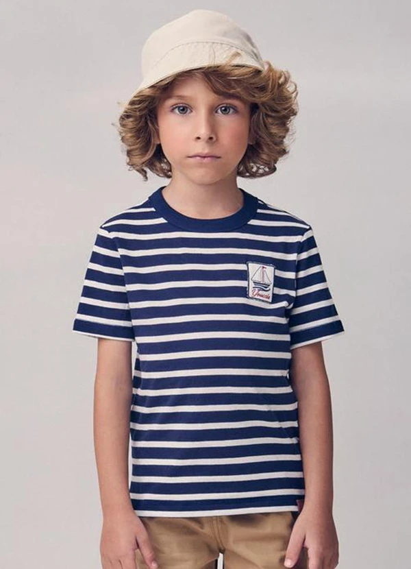 Youccie - Conjunto Listrado com Patch Marinho 3