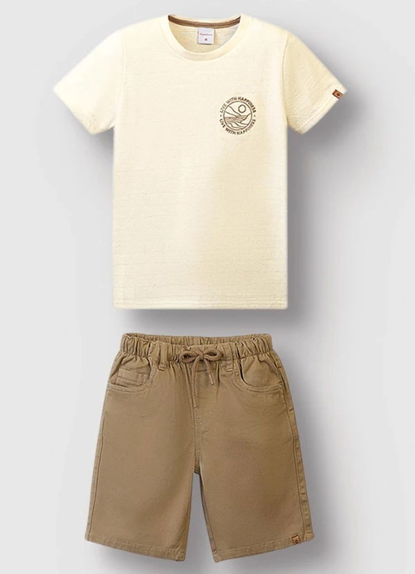 Carinhoso - Conjunto Live With Happiness Linho Azul Claro 2