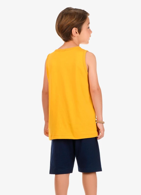 Rovi Kids - Conjunto Machao com Bermuda Amarelo 2