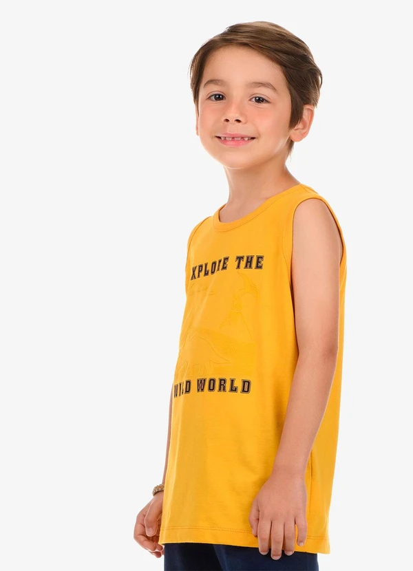 Rovi Kids - Conjunto Machao com Bermuda Amarelo 4