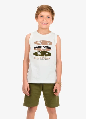 Rovi Kids - Conjunto Machao com Bermuda Bege - ROVI KIDS