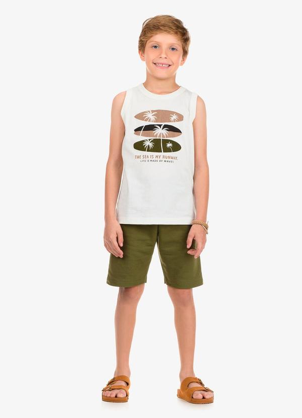 Rovi Kids - Conjunto Machao com Bermuda Bege 3