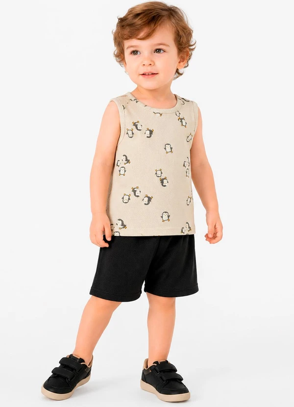 Select - Conjunto Machao com Bermuda Bege