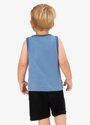 Rovi Kids - Conjunto Machão com Bermuda Infantil Azul - ROVI KIDS