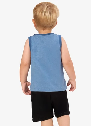 Rovi Kids - Conjunto Machão com Bermuda Infantil Azul - ROVI KIDS