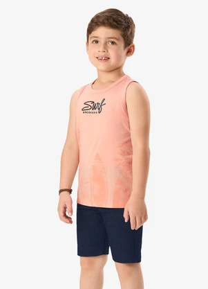 Rovi Kids - Conjunto Machão com Bermuda Infantil Rosa - ROVI KIDS