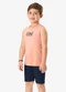 Rovi Kids - Conjunto Machão com Bermuda Infantil Bege - variação: Rosa