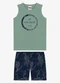 Rovi Kids - Conjunto Machão com Bermuda Infantil Verde - variação: Verde