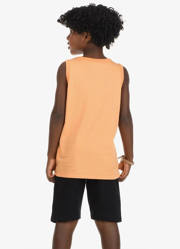 Rovi Kids - Conjunto Machão com Bermuda Masculino Laranja 2