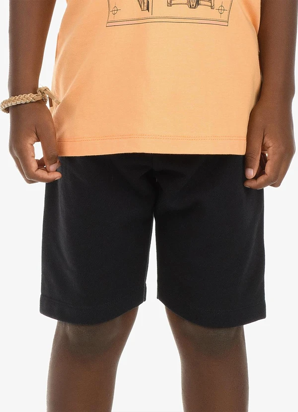 Rovi Kids - Conjunto Machão com Bermuda Masculino Laranja 5