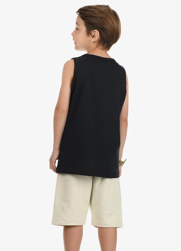 Rovi Kids - Conjunto Machão com Bermuda Masculino Preto 2