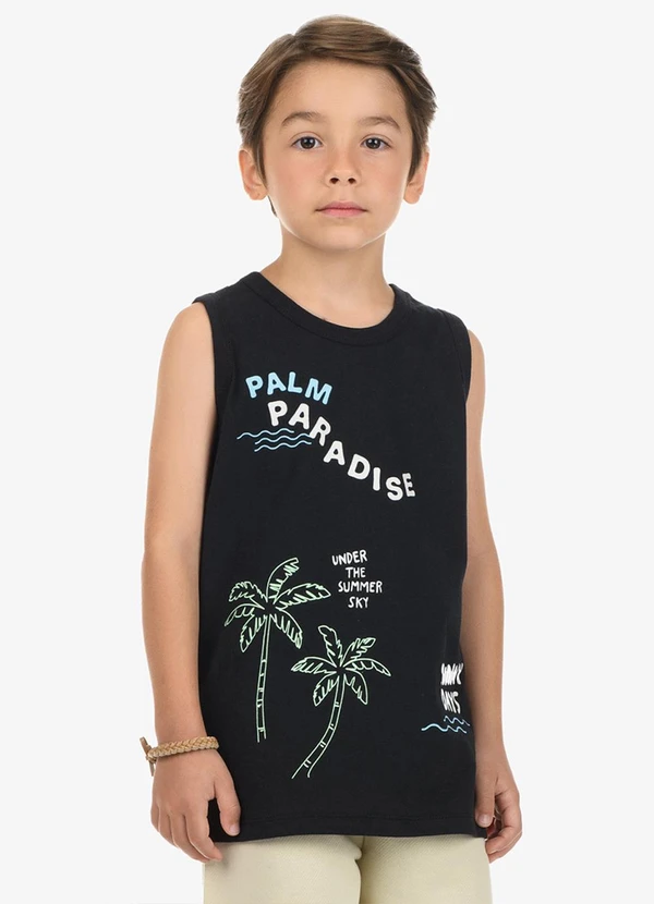 Rovi Kids - Conjunto Machão com Bermuda Masculino Preto 4