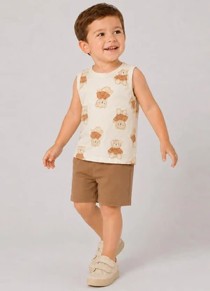 Select - Conjunto Machão e Bermuda Infantil Verde - SELECT