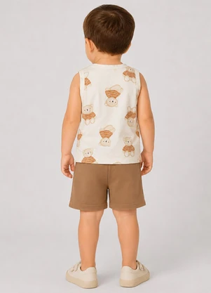 Select - Conjunto Machão e Bermuda Infantil Verde - SELECT