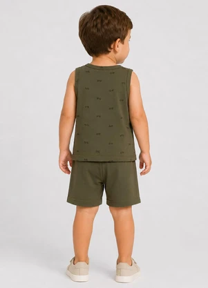 Select - Conjunto Machão e Bermuda Infantil Verde - SELECT
