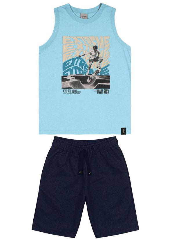 Rovi Kids - Conjunto Machão Infantil Menino Azul