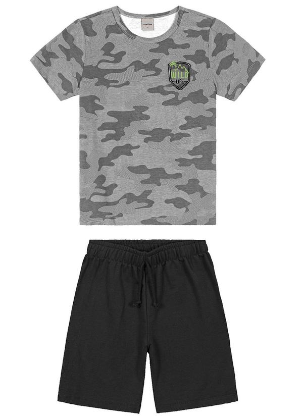 Rovi Kids - Conjunto Machão Infantil Menino Cinza