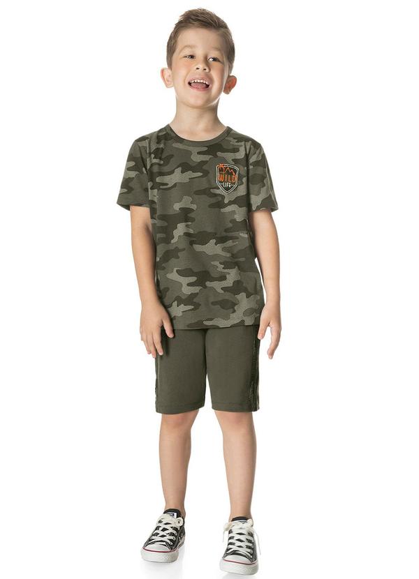 Rovi Kids - Conjunto Machão Infantil Masculino Verde