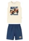 Malwee Kids - Conjunto Mais Rápido que Foguete Off White - variação: Off White