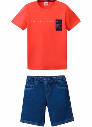 Carinhoso - Conjunto Make Happy Memories Menino Laranja - CARINHOSO