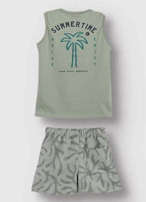 Carinhoso - Conjunto Make Happy Memories Verde Menta - CARINHOSO