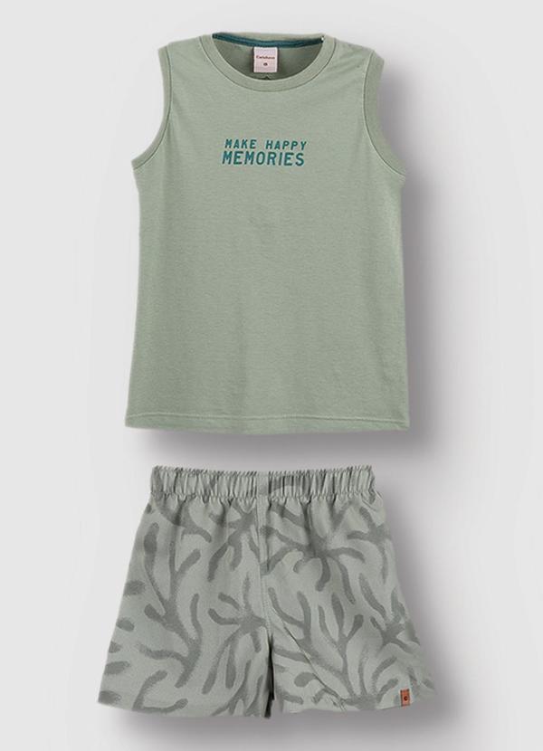Carinhoso - Conjunto Make Happy Memories Verde Menta