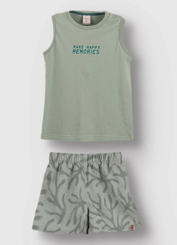 Carinhoso - Conjunto Make Happy Memories Verde Menta