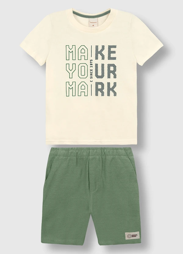 Carinhoso - Conjunto Make Your Mark Branco