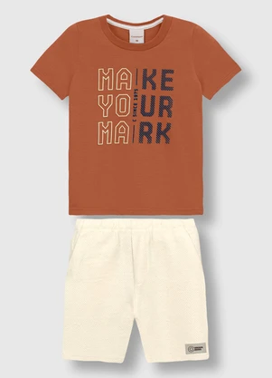 Carinhoso - Conjunto Make Your Mark Marrom - CARINHOSO