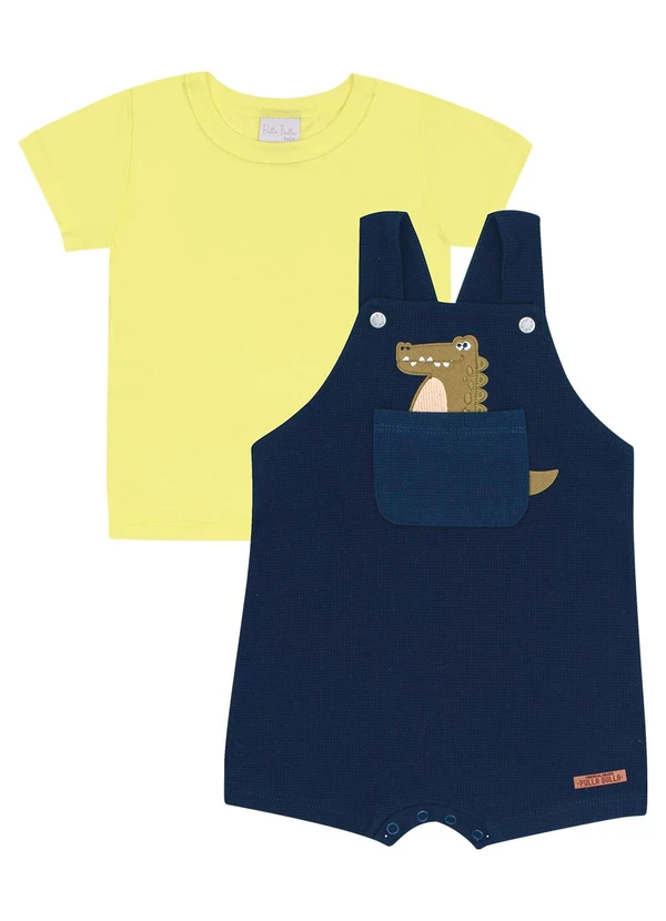 Pulla Bulla - Conjunto Malha 3d Marinho 1