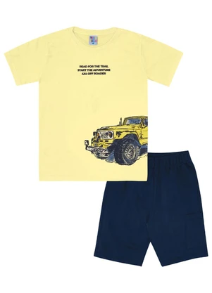 Pulla Bulla - Conjunto Malha Amarelo - PULLA BULLA