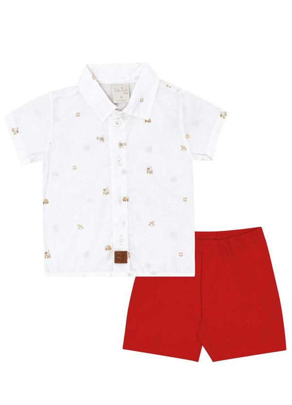 Pulla Bulla - Conjunto Malha Branco