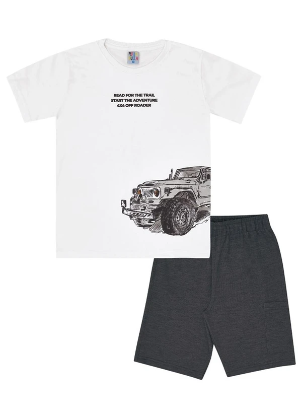 Pulla Bulla - Conjunto Malha Branco