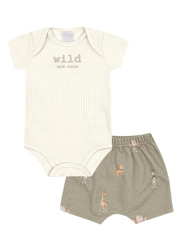 Pulla Bulla - Conjunto Malha Canelada Bege