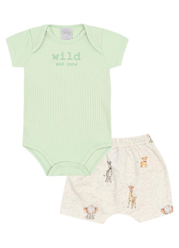 Pulla Bulla - Conjunto Malha Canelada Verde