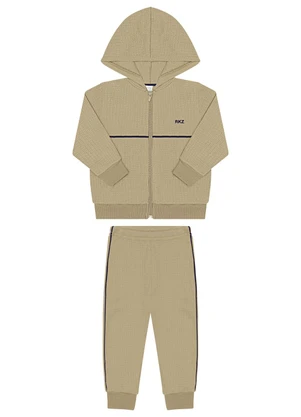 Alakazoo - Conjunto Malha Crochê Turquia Bege - ALAKAZOO