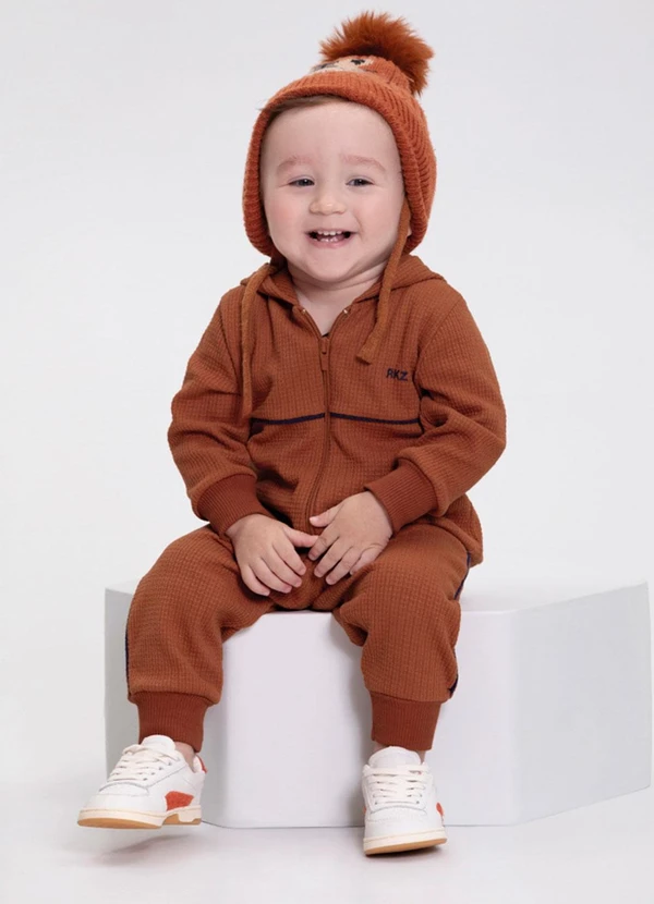 Alakazoo - Conjunto Malha Crochê Turquia Laranja