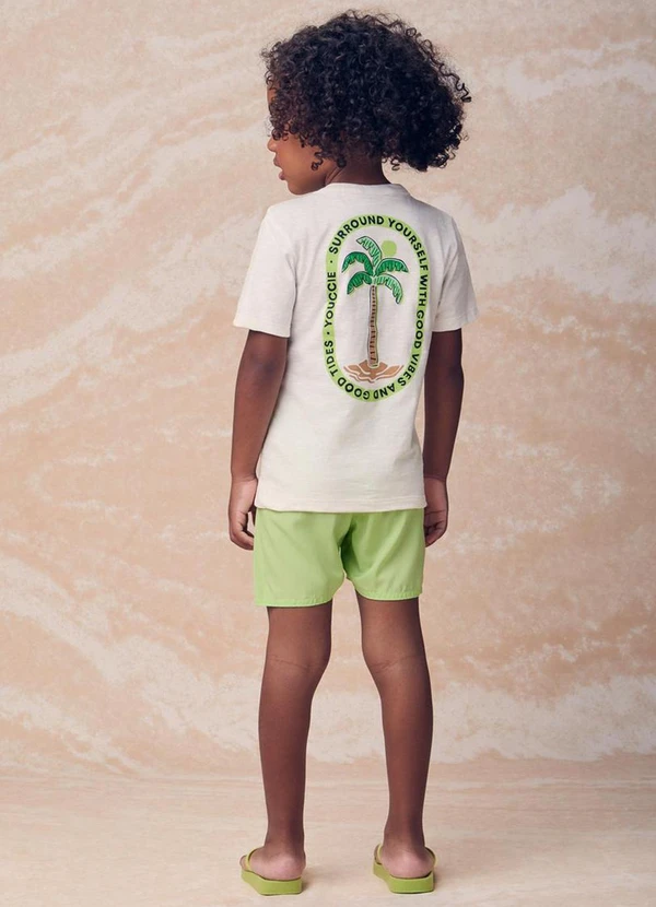 Youccie - Conjunto Manga Curta Good Vibes Verde 2